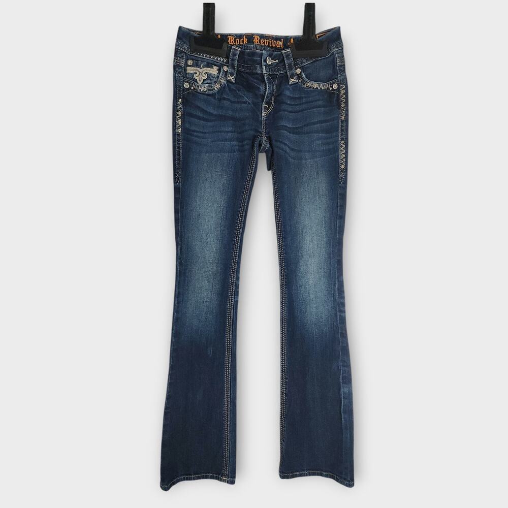 Rock Revival Women's Boot Cut Jeans - Dark Blue